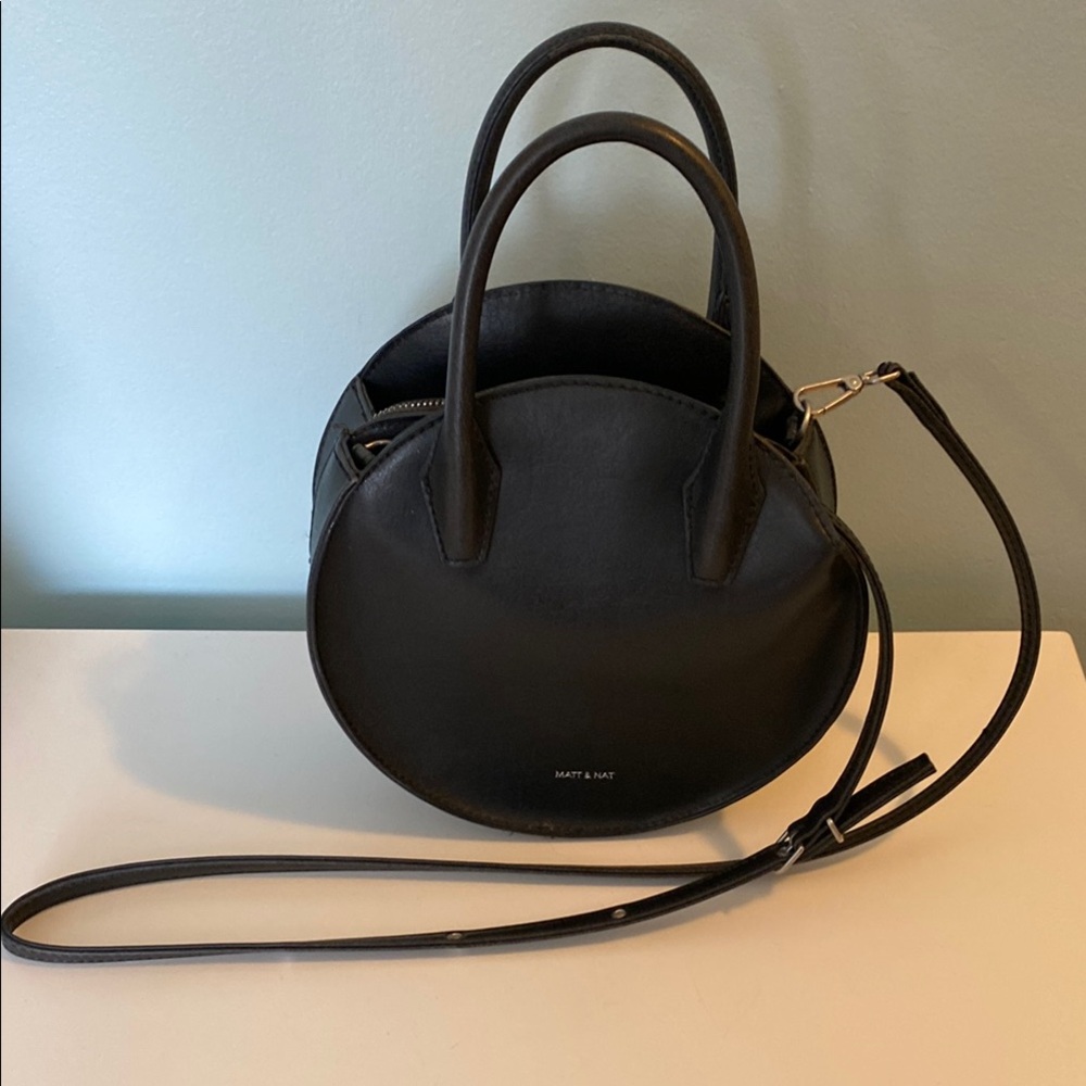 Matt & Nat Black Modern Crossbody Bag